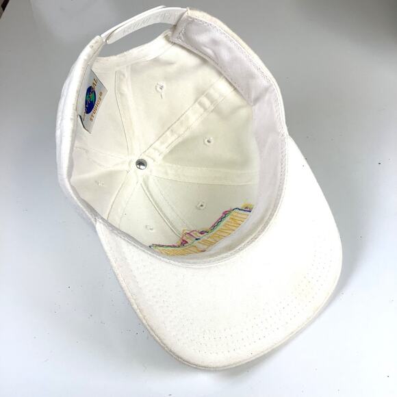 Vtg Universal Studios Florida White Snapback Hat Cap 1980s Miami Vice USA Made - Picture 6 of 9